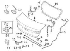 Ручка двери MOBIS 81260F2500UYS