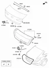 Ручка двери MOBIS 81260F2510UYS