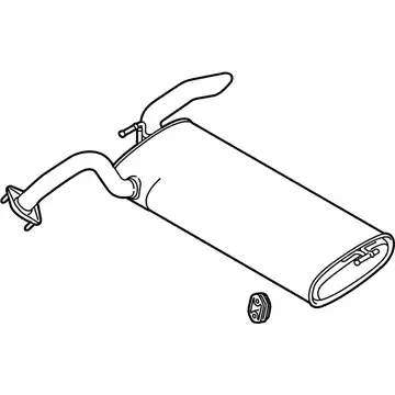 muffler assy-rear 28710K0500 MOBIS