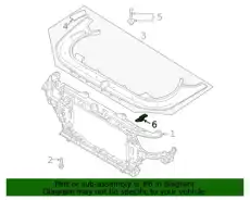 кузовной кронштейн крепления бампера 86575D2500 MOBIS