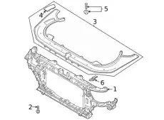 кронштейн/h bracket-fr bumper upr supt.r 86576D2500 MOBIS
