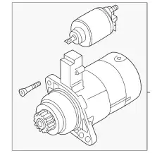 Стартер VAG 02M911024JX