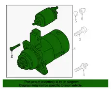 Стартер VAG 02M911024JX