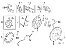 Суппорт тормозной FORD DG1Z-2552-E