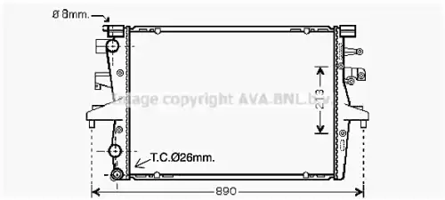 Радиатор печки AVA VN2230