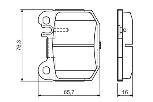 Тормозные колодки дисковые BOSCH 0 986 495 440