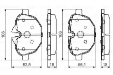 Тормозные колодки дисковые BOSCH 0 986 495 442