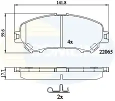 Тормозные колодки дисковые COMLINE CBP32278