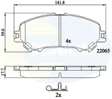 Тормозные колодки дисковые COMLINE CBP32278