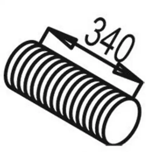 Гофра глушителя DINEX 81196 L= d=