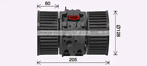 Вентилятор отопителя AVA RT8654