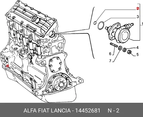 Сальник 14452681 LANCIA