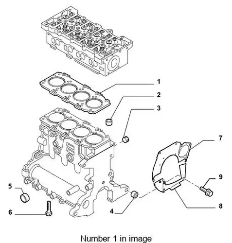Прокладка ГБЦ LANCIA 55221093