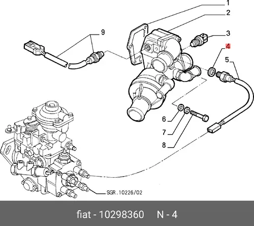 Сальник 10298360 LANCIA