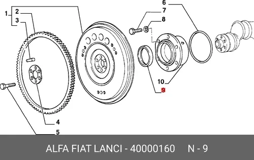 Сальник вала 40000160 LANCIA