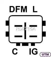 Регулятор генератора RD2715A UTM