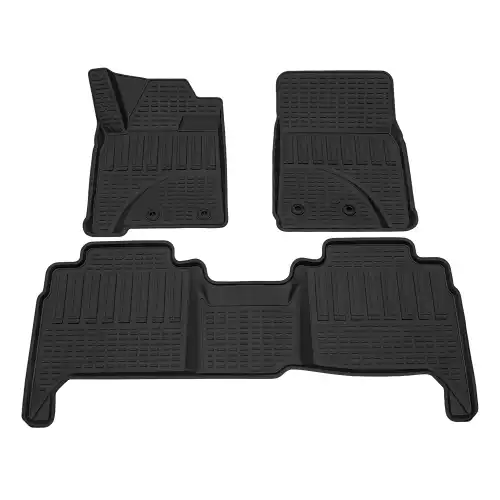 Коврики в салон REZKON 0534025200 Toyota Land Cruiser 2015-н.в. 3 шт., черный