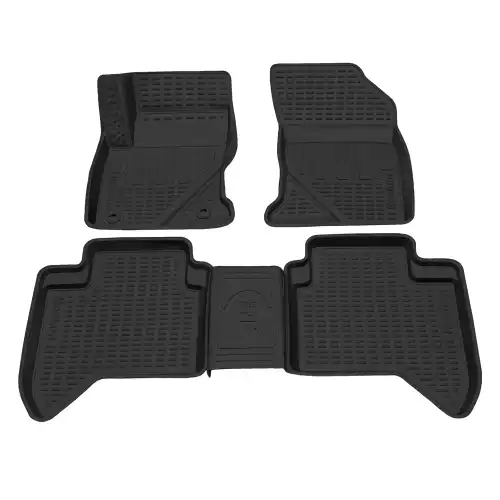 Коврики в салон REZKON 0534045150 Toyota Fortuner 2017-н.в. 4 шт., черный