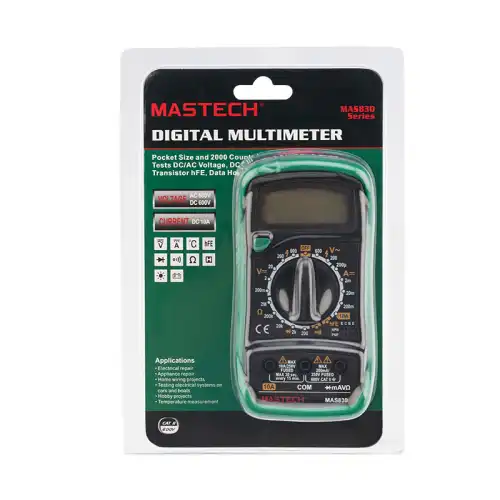  МУЛЬТИМЕТР ПОРТАТИВНЫЙ MAS830 MASTECH 13-2011 REXANT