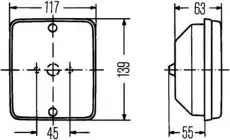 Фонарь задний HELLA 2ZR 003 236-057