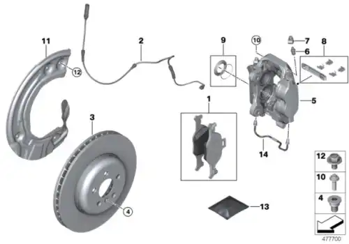 Тормозной диск BMW 34 10 6 880 073