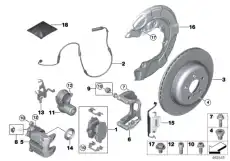Тормозные колодки дисковые BMW 34 21 6 896 976