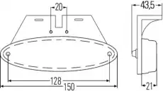 Фонарь габаритный HELLA 2PS 007 943-027