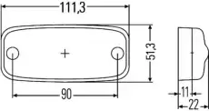 Фонарь габаритный HELLA 2PS 963 639-007