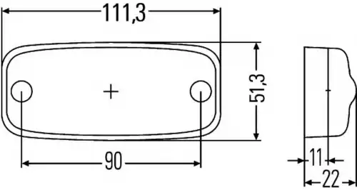 Фонарь габаритный HELLA 2PS 963 639-007