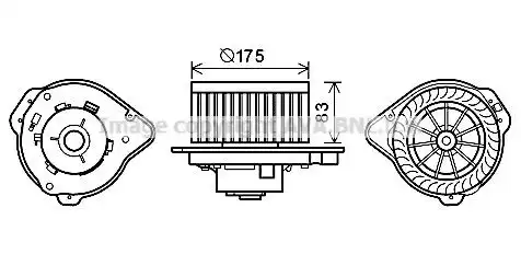 Радиатор системы охлаждения двигателя AVA VW2092