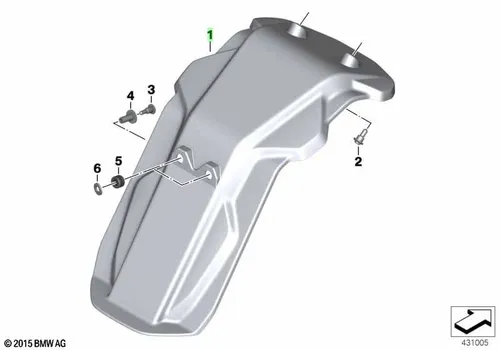 Комплект брызговика 77318554509 BMW