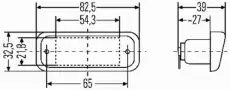 Фонарь габаритный HELLA 2KA 005 049-007