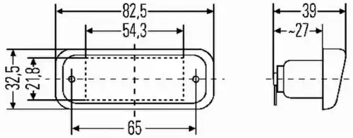 Фонарь габаритный HELLA 2KA 005 049-007