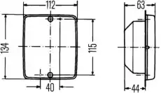 Фара противотуманная HELLA 2NE 003 236-307
