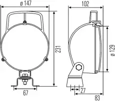 Фара HELLA 1G3 996 001-001