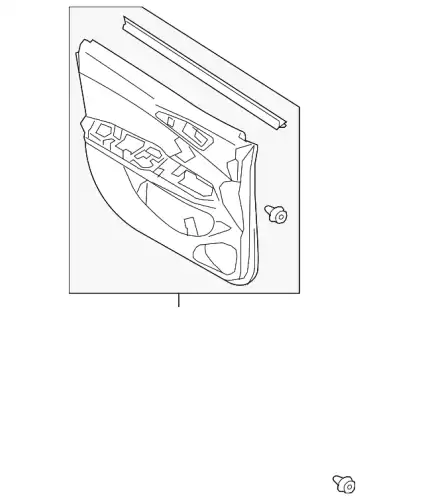BOARD DOOR, PANEL TRIM 7221D567XA MITSUBISHI