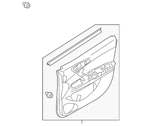 BOARD DOOR, PANEL TRIM 7221D568XA MITSUBISHI