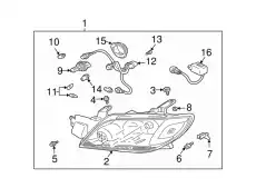 MU000266 БОЛТ МЕТАЛЛИЧЕСКИЙ MITSUBISHI