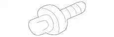 MU000266 БОЛТ МЕТАЛЛИЧЕСКИЙ MITSUBISHI