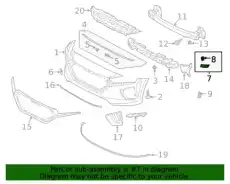 BRACKET, PLASTIC 86514G2000 MOBIS