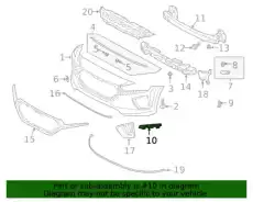 BRACKET, PLASTIC 86556G2000 MOBIS
