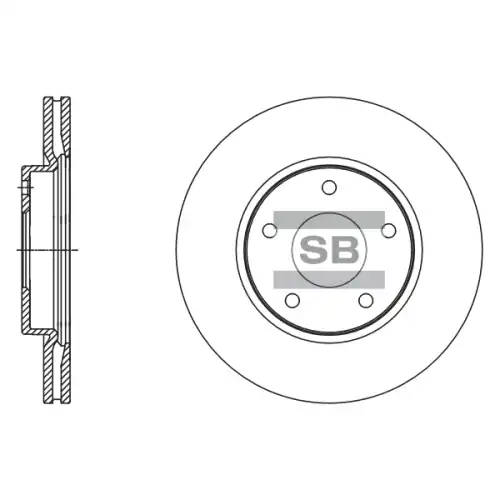 Тормозной диск SANGSIN SD4245