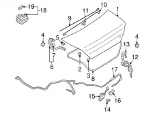 CLAMP, PLASTIC MN190216 MITSUBISHI