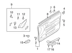 CLIP, PLASTIC MB298023 MITSUBISHI