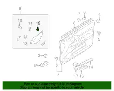 CLIP, PLASTIC MB298023 MITSUBISHI