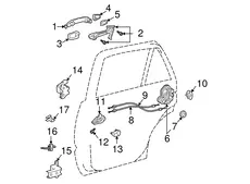 Ручка двери TOYOTA / LEXUS 6922760020A3