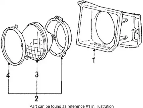 COVER ASSY, HEAD LAMP MB377401 MITSUBISHI