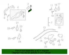 GASKET, RUBBER 5746A122 MITSUBISHI