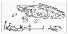 Фара NISSAN 260609HS9A