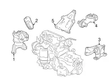 INSULATOR, ENGINE MOUNTING 50820TR0A81 HONDA